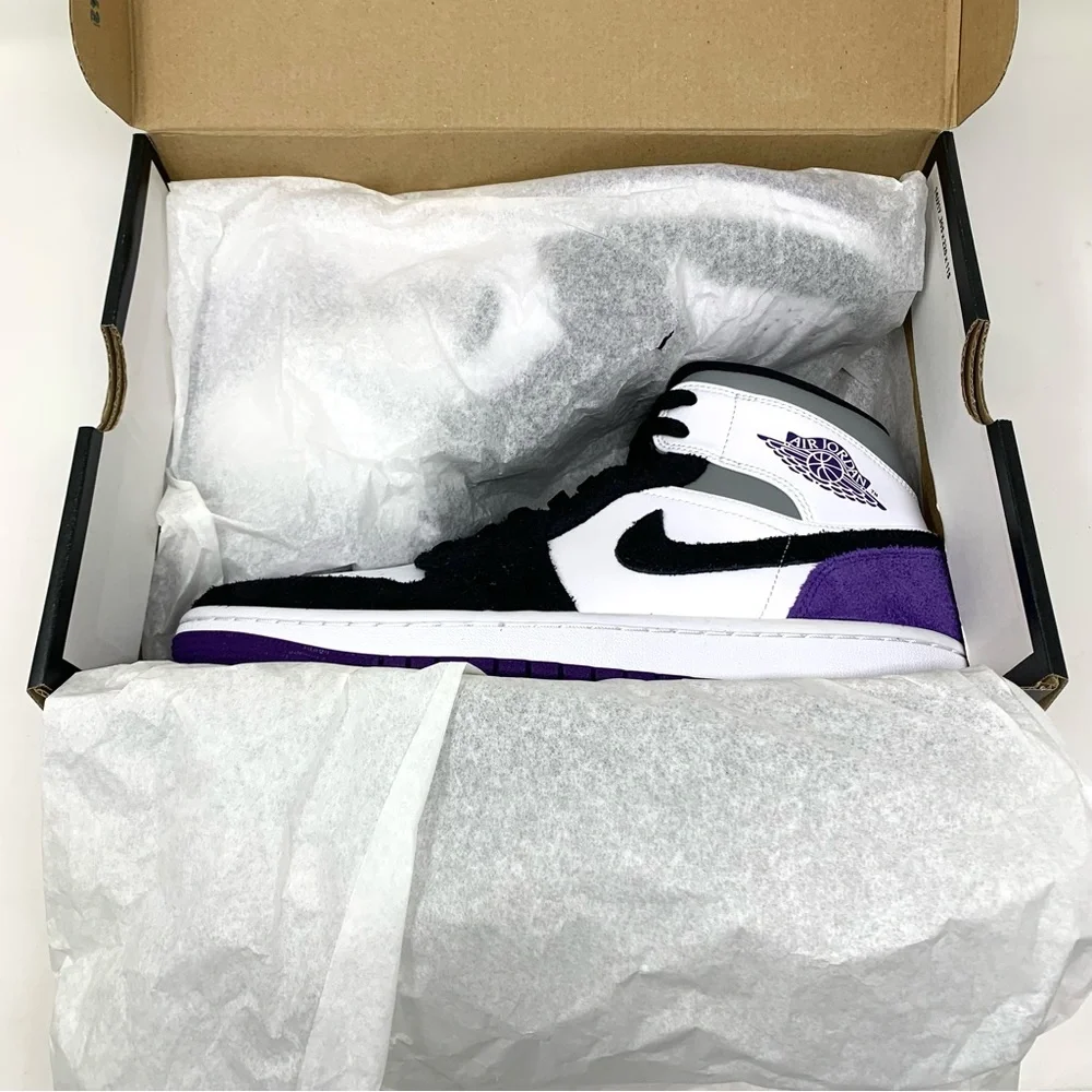 Nike Air Jordan 1 Mid SE size 9 Purple Union Deadstock Brand New Authentic